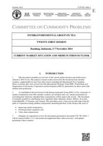 October[removed]CCP:TE 14/Inf.3 E COMMITTEE ON COMMODITY PROBLEMS