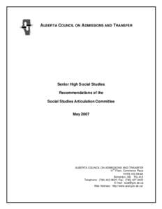 Social Studies Articulation Report - FINAL.doc