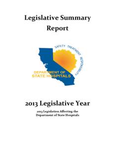 END OF YEAR LEGISLATIVE SUMMARY