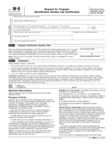 Form W-9 (Rev. October 2007)