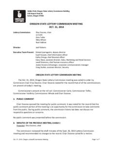 Microsoft Word - OCT[removed]DRAFT OSL Commission Mtg Minutes.docx