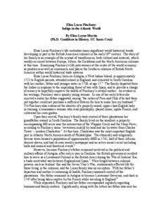 African slave trade / African-American culture / Cultural history of the United States / Eliza Lucas / Pinckney / Slavery in the United States / Plantation / Stono Rebellion / Indigofera / South Carolina / Southern United States / History of the United States