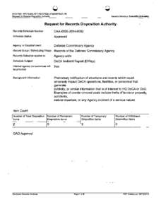 DeCA Incident Report (DIRep)