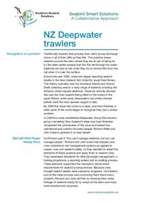 Seabird Smart Solutions  A Collaborative Approach NZ Deepwater trawlers