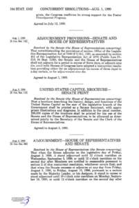 104 STAT[removed]CONCURRENT RESOLUTIONS—AUG. 1, 1990 gram, the Congress reaffirms its strong support for the Foster Grandparent Program. Agreed to July 12, 1990.