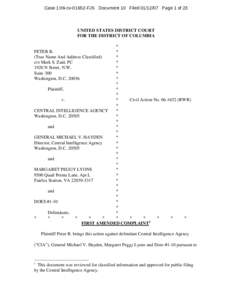 Case 1:06-cvFJS Document 10 FiledPage 1 of 23  UNITED STATES DISTRICT COURT FOR THE DISTRICT OF COLUMBIA * *