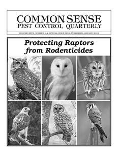 1  VOLUME XXVII, NUMBER 1-4, SPECIAL ISSUE[removed]PUBLISHED JANUARY[removed]Protecting Raptors from Rodenticides