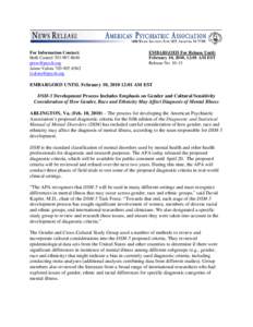 DSM-5 / Diagnostic and Statistical Manual of Mental Disorders / Classification of mental disorders / American Psychiatric Association / Mental disorder / Major depressive disorder / Robert Spitzer / Paraphilia / Psychiatry / Abnormal psychology / Psychopathology