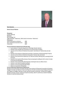 Kevin Sweeney General Council Member Occupation Solicitor (Retired) Education