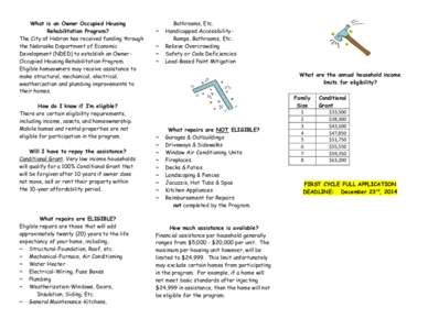 Heating /  ventilating /  and air conditioning / Thermodynamics / Weatherization / Hebron / HOME Investment Partnerships Program / Housing / Poverty / Economy of the United States / Affordable housing / Federal assistance in the United States / United States Department of Housing and Urban Development