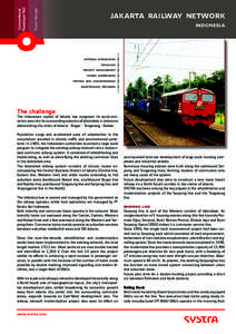 Project Manager  Conventional Passenger Rail  jakarta railway network