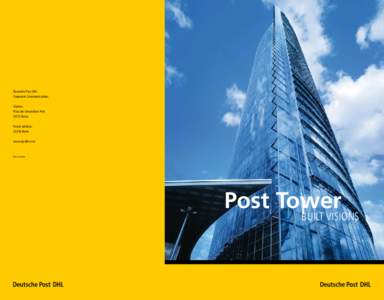 Architecture / States of Germany / Germany / DHL Express / Bonn / Helmut Jahn / HVAC / Deutsche Post / Post Tower / Building engineering