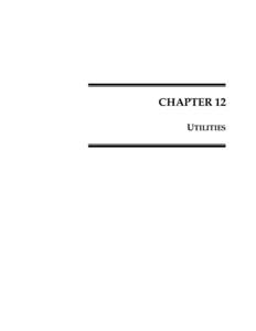 CHAPTER 12 UTILITIES CHAPTER[removed]