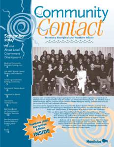 September 2007 Manitoba Aboriginal and Northern Affairs  For and