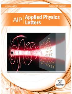 APPLIED PHYSICS LETTERS 100, [removed]Ultra-thin plasmonic optical vortex plate based on phase discontinuities Patrice Genevet,1,2 Nanfang Yu,1 Francesco Aieta,1,3 Jiao Lin,1,4 Mikhail A. Kats,1 Romain Blanchard,1