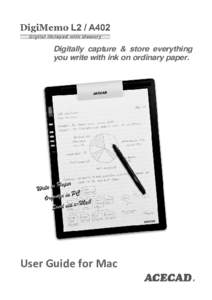 Digitally capture & store everything you write with ink on ordinary paper. User Guide for Mac   Federal Communications Commission (FCC) Radio
