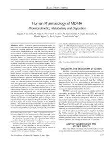 BASEL PROCCEEDINGS  Human Pharmacology of MDMA