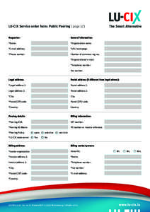 Ethernet / Peering / .lu / CIX / Luxembourg / Invoice / Address / Gigabit Ethernet / Mail / Internet / Political geography / Europe