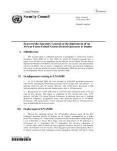 African Union – United Nations Hybrid Operation in Darfur / International relations / War in Darfur / Darfur / Djibril Bassolé / Al-Fashir / United Nations Security Council Resolution / Operation Hedgerow / Darfur conflict / Sudan / Africa