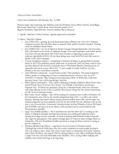 Nunavut Library Association Conference Call Meeting minutes - November 4, 2004