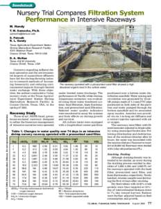 Nursery Trial Compares Filtration System Performance in Intensive Raceways