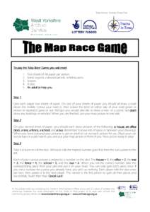 ‘Take Home’ Activity Sheet Five  To play the ‘Map Race’ Game, you will need: [removed].