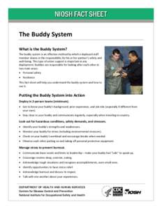 NIOSH Fact Sheet: The Buddy System