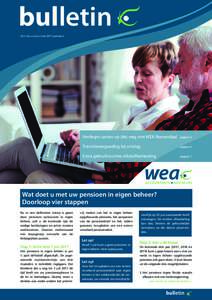 WEA bulletin bovenzijdecover