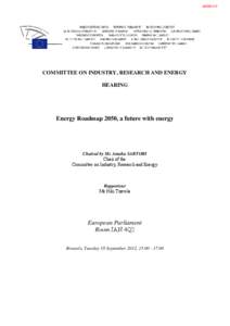 COMMITTEE ON INDUSTRY, RESEARCH AND ENERGY