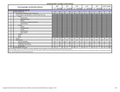 QUEENS COUNTY JUVENILE JUSTICE PROFILE 2009 Processing Stages and Statistical Indicators  2010