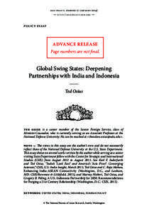 asia policy, number 17 ( january 2014) •   http://asiapolicy.nbr.org   • policy essay  ADVANCE RELEASE