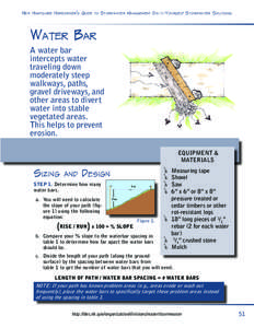 New Hampshire Homeowner’s Guide  to Stormwater Management Do-It-Yourself Stormwater Solutions