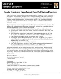 National Park Service U.S. Department of the Interior Cape Cod National Seashore