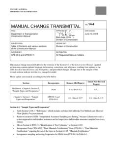 Section 6-1 Sample Types and Frequencies