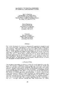 MEASURING THE FRACTAL DIMENSIONS OF EMPIRICAL CARTOGRAPHIC CURVES