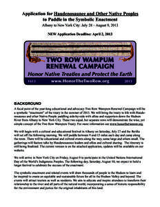 Native American history / Americas / Two Row Wampum Treaty / Wampum / Watercraft paddling / Canoe / Kayak / Paddle / Albany /  New York / History of North America / Iroquois / First Nations