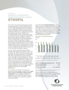 SUMMER[removed]Domestic Resource Mobilization in Africa  ETHIOPIA