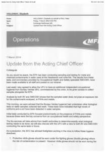 Update from the Acting Chief Officer 7 March 2014.pdf  FSC[removed]HOLLOWAY, Elizabeth From: