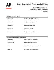 Youngstown /  Ohio / Sinclair Broadcast Group / Geography of the United States / WOSU / WTTE / WYTV / WSYX / WKBN / Columbus /  Ohio / Ohio / Television in the United States / Ohio State University