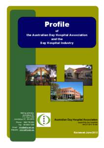 Profile of the Australian Day Hospital Association and the Day Hospital Industry