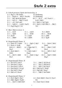 Stufe 2 extra 2 - Schach parieren / Spiele den besten Zug: AKg2 (1. Tf1 Lh2#) 8) ZeichnungKxd5Kf5 2. Dxe5#) 9) Zeichnung