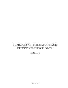 Restylane Summary of the Safety and Effectiveness of Data (Clean)