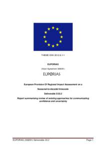 THEME ENVEUPORIAS (Grant AgreementEuropean Provision Of Regional Impact Assessment on a