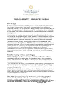 Microsoft Word - TISN Wireless Security - CIO - 15 Oct 2008.doc