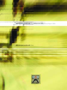 BOV Aktiengesellschaft/Geschäftsbericht 2002/Annual Report 2002  Kennzahlen der BOV-Gruppe. BOV group data. Consolidated since