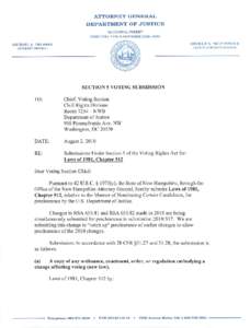 ATTORNEY GENERAL DEPARTMENT OF JUSTICE 33 CAPITOL STREET CONCORD, NEW HAMPSHIRE[removed]MICHAEL A. DELANEY