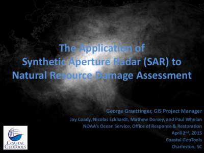 Sar / Technology / Computing / Statistics / Radar / Synthetic aperture radar / National Oceanic and Atmospheric Administration