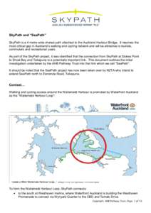 Regions of New Zealand / Auckland Harbour Bridge / Cycling in New Zealand / Takapuna / Waitemata Harbour / Wynyard Quarter / Controlled-access highway / Suburbs of Auckland / Geography of New Zealand / Auckland