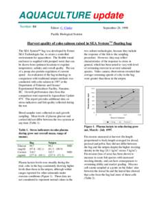 AQUACULTURE update Number: 84 Editor: C. Clarke  September 28, 1998