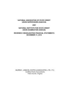 Accounting / Professional studies / Business / Financial statements / National Association of State Credit Union Supervisors / Balance sheet / Cash flow statement / Account / Deferral / Finance / Asset / International Financial Reporting Standards